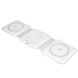 Station de Charge MagSafe pour iPhone Apple Watch et AirPods Moxie Blanc
