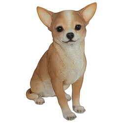 Vivid Arts Chihuahua Assis en Résine - 23 cm