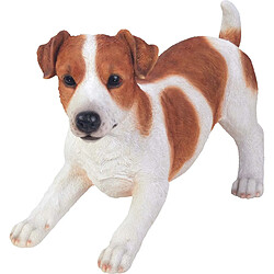 Vivid Arts Jack Russell Sautant en Résine 39 cm Sculpture animalière - Résine - Hauteur 25,5 cm