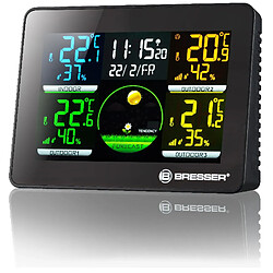 Bresser Station météo Quadro - Thermomètre, hygromètre 4 zones