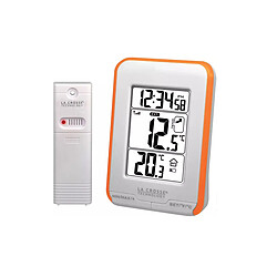 La Crosse Technology Station Température WS6810W-ORA Station de températures - 433 MHz - Intérieur et extérieur - Blanc/Orange