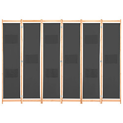 Helloshop26 Paravent Gris 6 Panneaux
