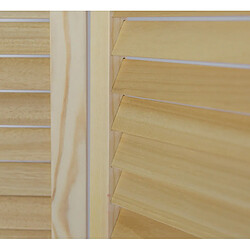 Decoshop26 Paravent 3 panneaux en bois naturel - 120x170