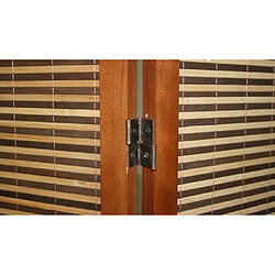 Decoshop26 Paravent Bois et Bambou - 132x175