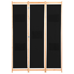 Helloshop26 Paravent Noir 3 Panneaux