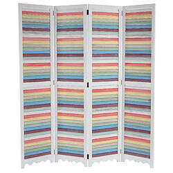 Decoshop26 4 Panneaux Bois Blanc