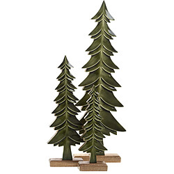 Sapins Décoratifs AMADEUS - Vert (Lot de 3)