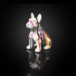 The Home Deco Factory Bouledogue en céramique - Multicolore pas cher