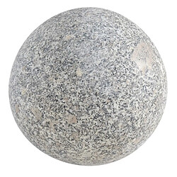 Jardinex Boule déco jardin granit - Gris clair