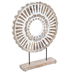 Atmosphera Objet Deco Bois Rond - Beige