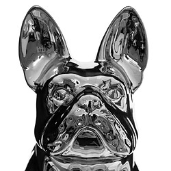 ATMOSPHERA Bulldog Argenté 12cm