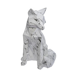 Atmosphera Renard Origami - Blanc Figurine origami en polyrésine - Design renard - Blanc - H 25,5 cm