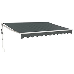VIDAXL Auvent rétractable automatique - 3x2,5 m - Anthracite