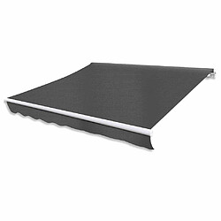 vidaXL Auvent pliable motorisé 400 cm - Anthracite
