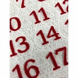 Artemio Autocollants Chiffres Rouges Calendrier