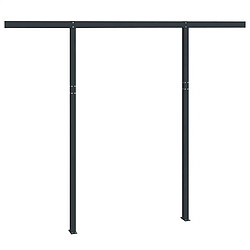 vidaXL Jeu de poteaux d'auvent 300x245 cm - Anthracite