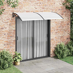 vidaXL Auvent de Porte 200x100 cm - Noir