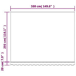 vidaXL Tissu de remplacement rayures rouges/blanches pas cher