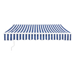En.Casa En Casa Store Banne Bitonto 250x200 cm - Bleu/Blanc pas cher