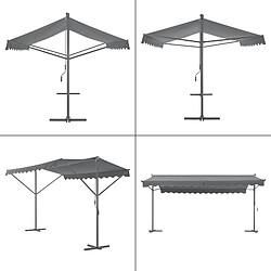 Pro.Tec pro_tec Store Banne Selenizza 600 x 300 cm - Gris foncé pas cher