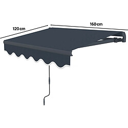 Avis Habitat Et Jardin Store banne en aluminium [ ]Ombra 1[ ] - 160 x 120 cm - Gris