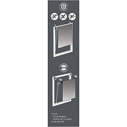 Avis Paris Prix Store Enrouleur Tamisant Lagune 60x180 cm - Blanc/Gris