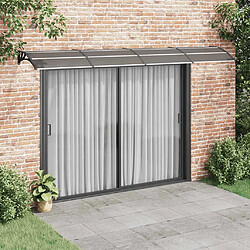 VidaXL Auvent de Porte Noir 400 x 100 cm