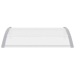 Acheter vidaXL Auvent de porte PC 120 x 100 cm - Gris