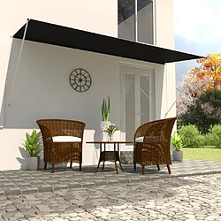 VIDAXL Auvent rétractable - 400x150 cm - Anthracite
