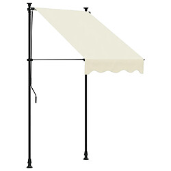 vidaXL Auvent rétractable crème 100x150 m