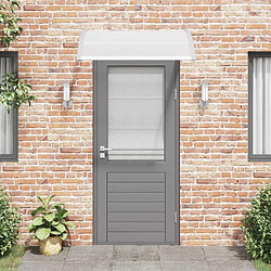 Avis vidaXL Auvent de porte PC 120 x 100 cm - Gris