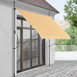 Pro.Tec pro_tec Store banne Manuel - 400x200/300 cm Jaune/Blanc
