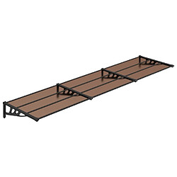 VIDAXL Auvent de porte 358,5x90 cm Noir