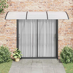 Avis vidaXL Auvent de porte PC 300x100 cm - Noir