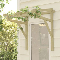 vidaXL Auvent de porte - 100x80 cm Bois de pin