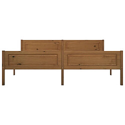 Acheter vidaXL Cadre de lit pin massif marron miel