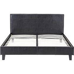 Acheter Habitat Et Jardin Lit Lina - 160 x 200 cm - Noir