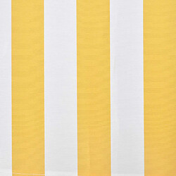 Avis vidaXL Auvent pliable motorisé 400 cm Jaune/Blanc