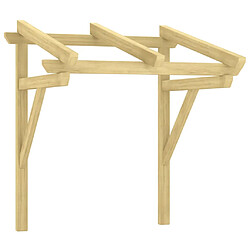 vidaXL Auvent de porte - 100x80 cm Bois de pin