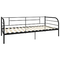 Avis VIDAXL - Cadre de lit de repos 90x200 cm Métal Noir
