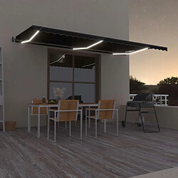 VidaXL - Auvent Automatique 600x350 cm Anthracite