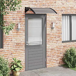 VidaXL Auvent de porte 100 x 75 cm Noir