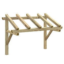 vidaXL Auvent de porte 150x100x100 cm - Bois de pin solide
