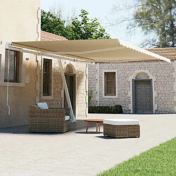VIDAXL Auvent automatique sur pied - 600x300 cm - Crème