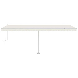 VIDAXL Auvent automatique sur pied - 600x300 cm - Crème