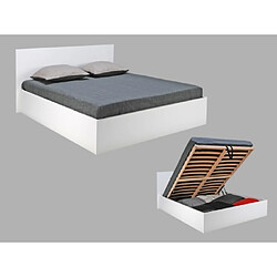 LE QUAI DES AFFAIRES Lit Coffre Madrid 140x190 + Sommier