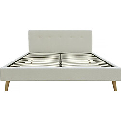 Habitat Et Jardin Lit tissu bouclette Nemo - 140 x 190 cm - Crème