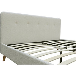 Acheter Habitat Et Jardin Lit tissu bouclette Nemo - 140 x 190 cm - Crème