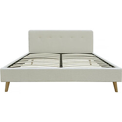 Habitat Et Jardin Lit tissu bouclette Nemo - 140 x 190 cm - Crème