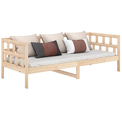 Avis vidaXL Lit de jour - Bois de pin massif 90x200 cm